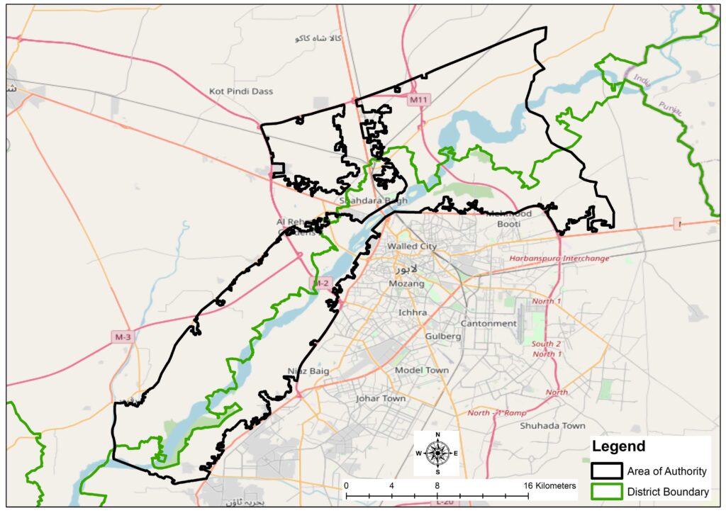 Area of RUDA's Authority