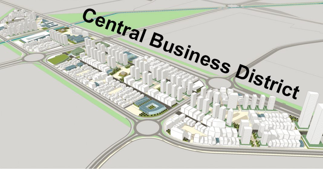 Map of Walton Airport land repurposed into CBD Punjab